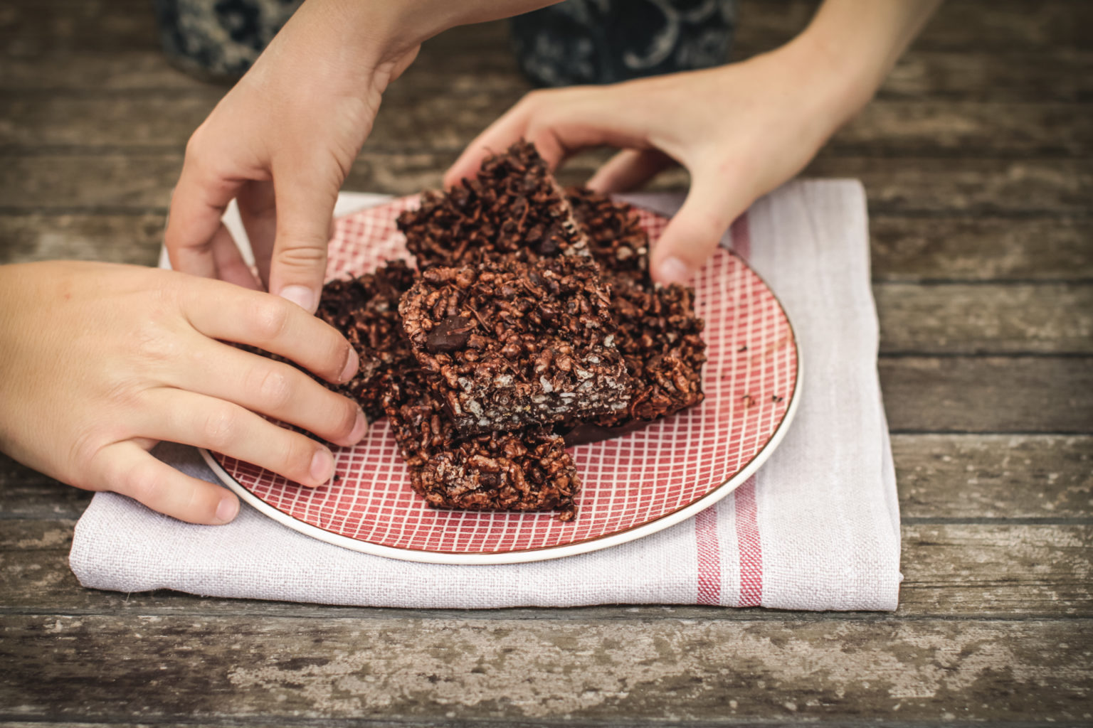 Chocolate Rice Bubble Slice with Cranberries and Coconut Amanda Lawson