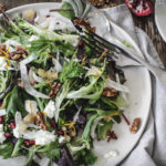 Leafy Salad with Preserved Lemon and Pomegranate