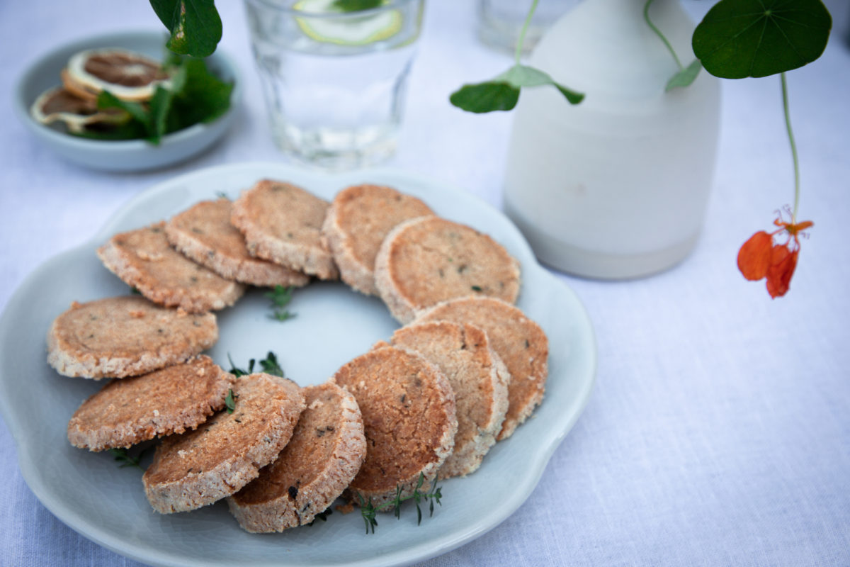 Parmesan and Thyme Shortbread