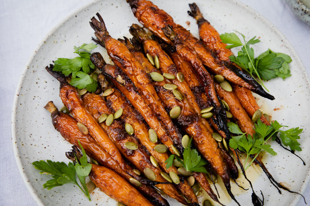 Brown Butter Honey Roasted Carrots