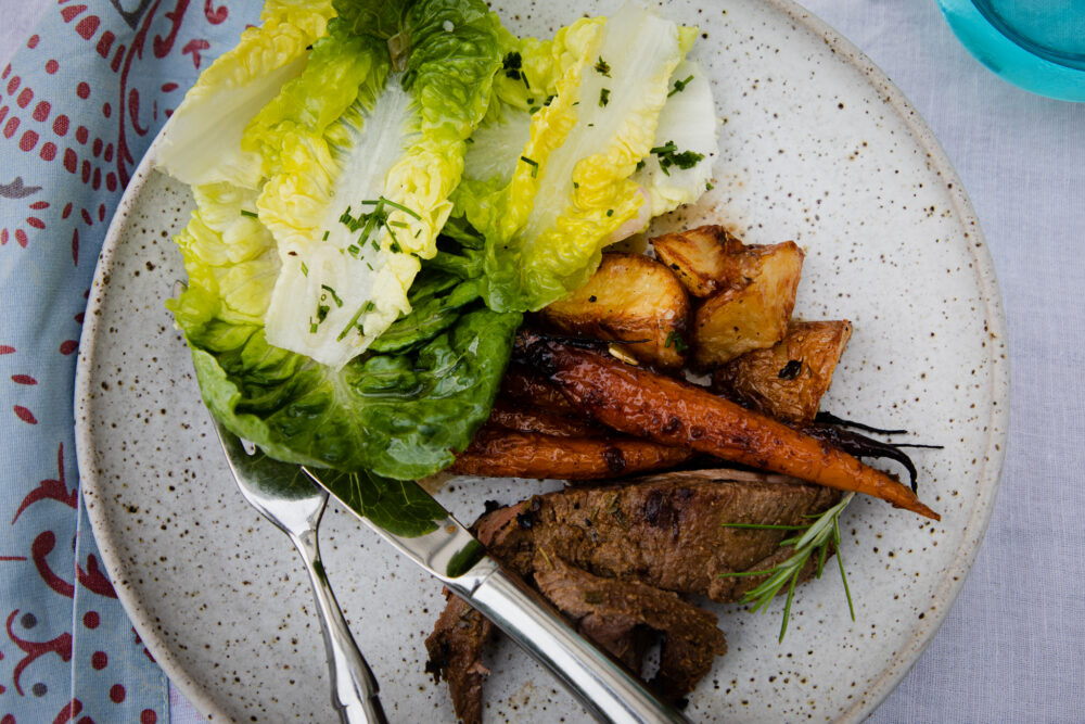 Salt and vinegar roast potatoes